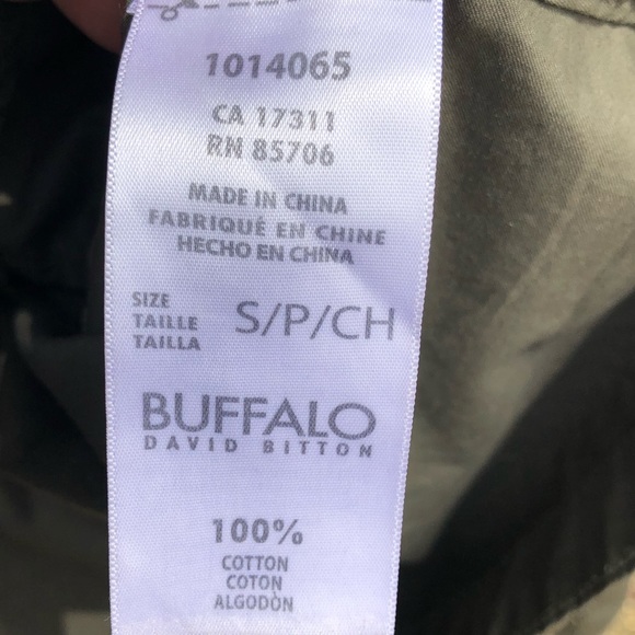 Buffalo David Bitton Small Shirt Jacket Khaki Army Olive Green - Picture 6 of 7